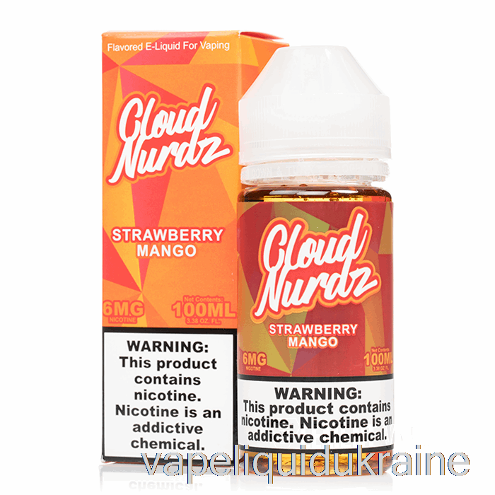 Vape Liquid Ukraine Strawberry Mango - Cloud Nurdz - 100mL 3mg